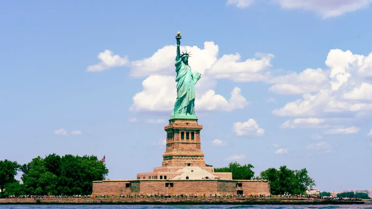 Özgürlük Anıtı, Liberty Adası - New York, ABD