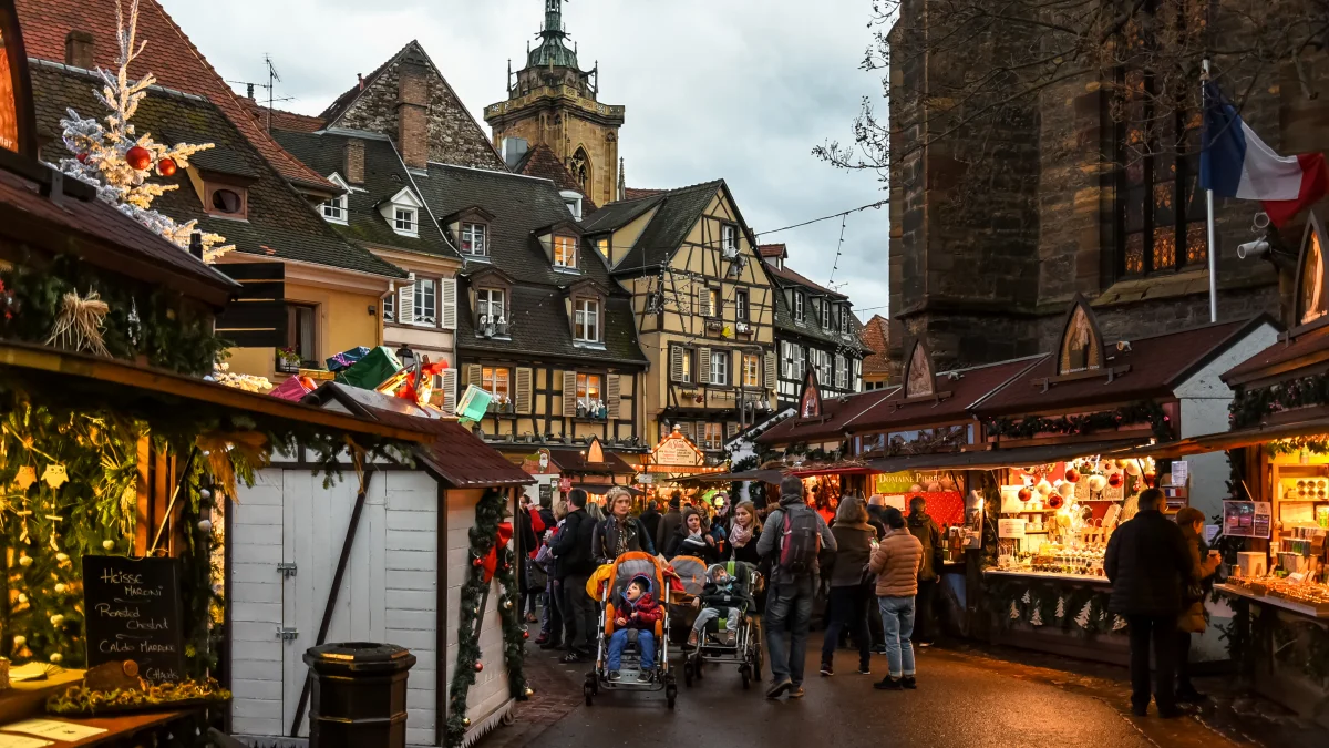 Fransa'nın Colmar kentindeki Christmas Market